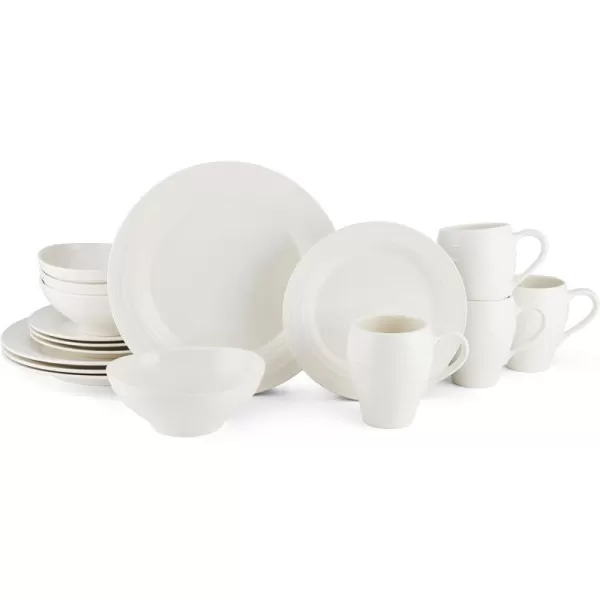 Mikasa Swirl 16-Piece Dinnerware Set, Service For 4, Blue
