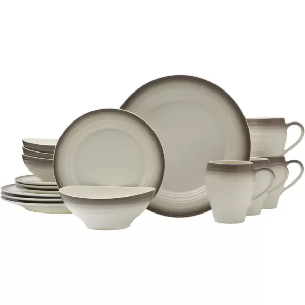 Mikasa Swirl 16-Piece Dinnerware Set, Service For 4, Blue