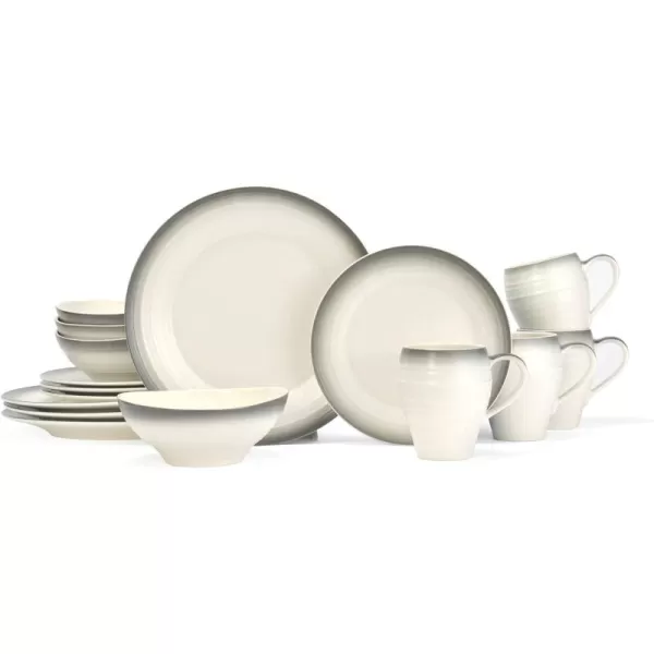 Mikasa Swirl 16-Piece Dinnerware Set, Service For 4, Blue