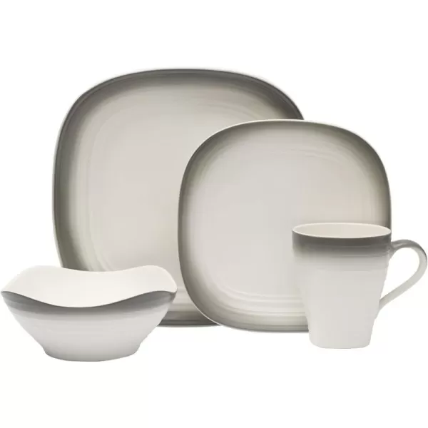 Mikasa Swirl 4-Piece Place Setting, Service For 1, Blue