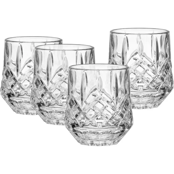 Mikasa Wesley Highball Tumbler Cups, Set Of 4, 12 Ounce, Clear