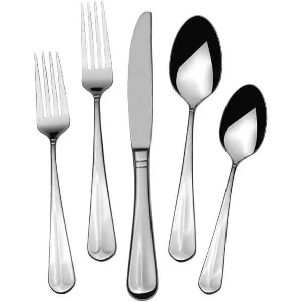 Mikasa Zena Flatware, 45 Piece Set, Silver