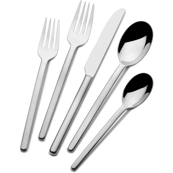 Mikasa Zena Flatware, 45 Piece Set, Silver