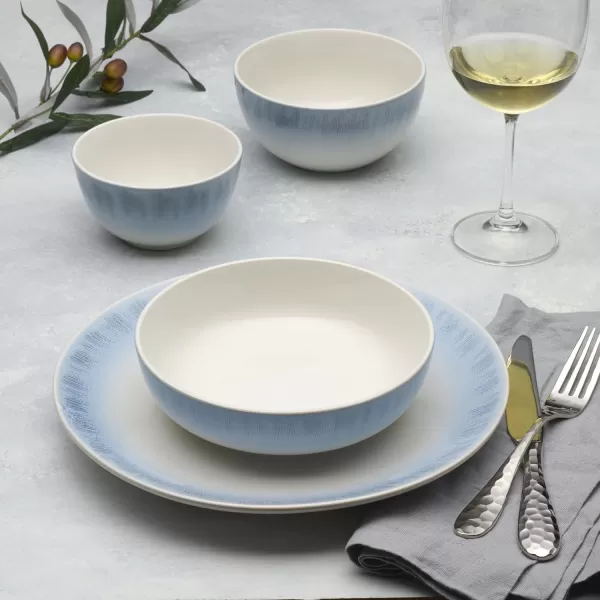 Mikasa Logan Grey 32 Piece Dinnerware Set, Service for 8