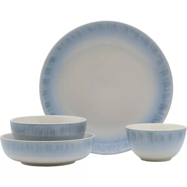Mikasa Logan Grey 32 Piece Dinnerware Set, Service for 8