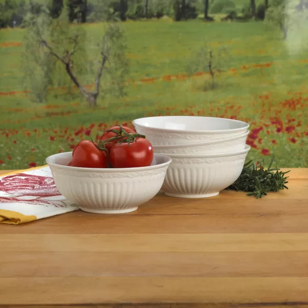 Mikasa Italian Countryside Gravy Boat and Saucer Set, White - DD900-742