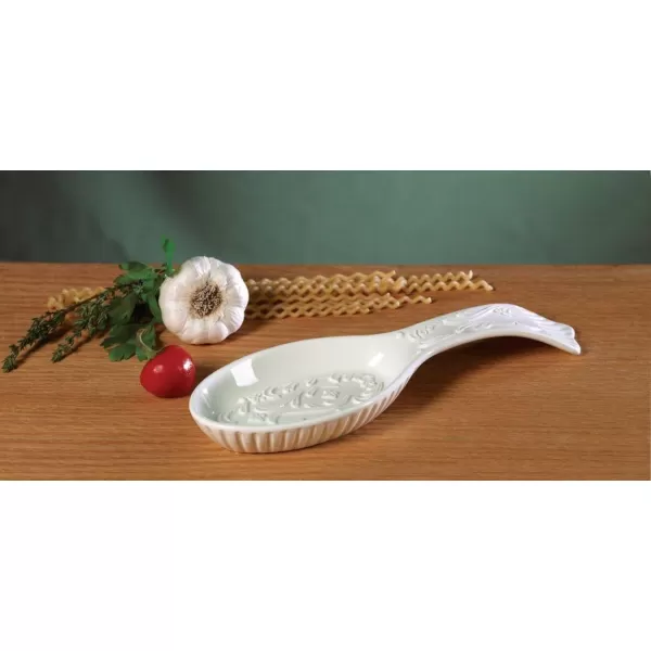 Mikasa Italian Countryside Gravy Boat and Saucer Set, White - DD900-742