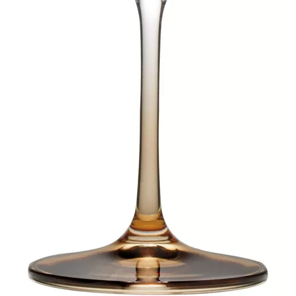 Mikasa Gianna Ombre Amber Champagne Flute, 4 Count , Clear
