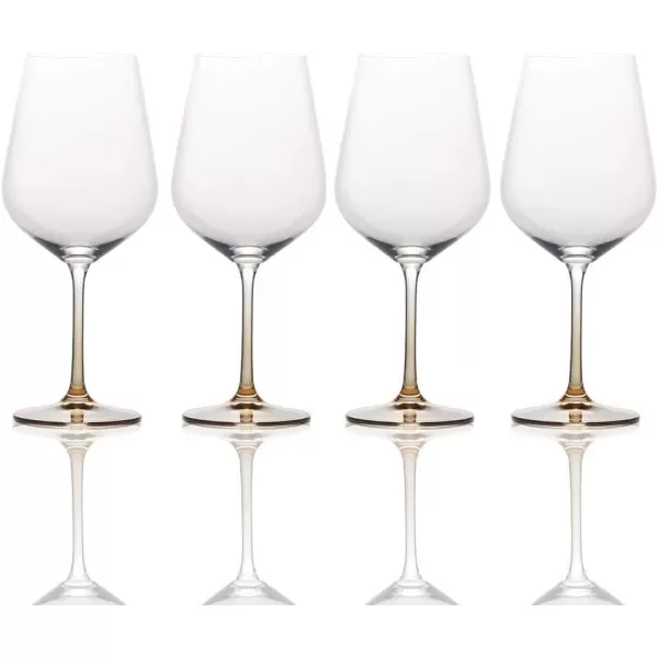 Mikasa Gianna Ombre Amber Champagne Flute, 4 Count , Clear