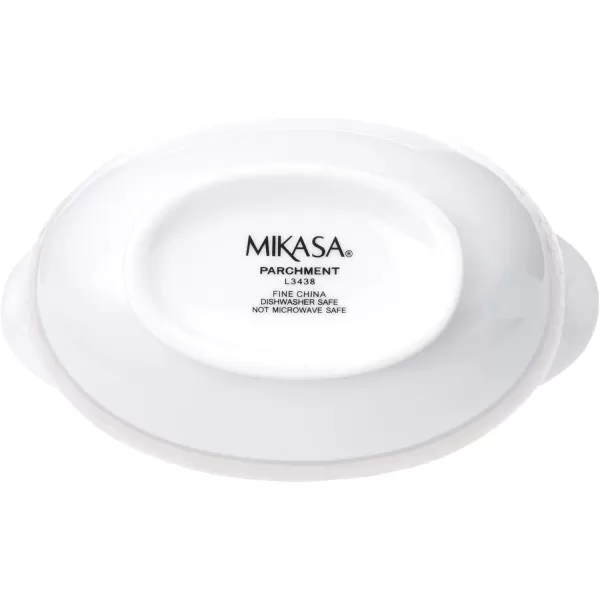 Mikasa Parchment Gravy Boat Set , White - L3438-242