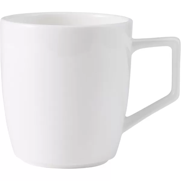 Mikasa Sloane Bone China Lightweight Chip Resistant 16 Piece Dinnerware Set, Service for 4, White