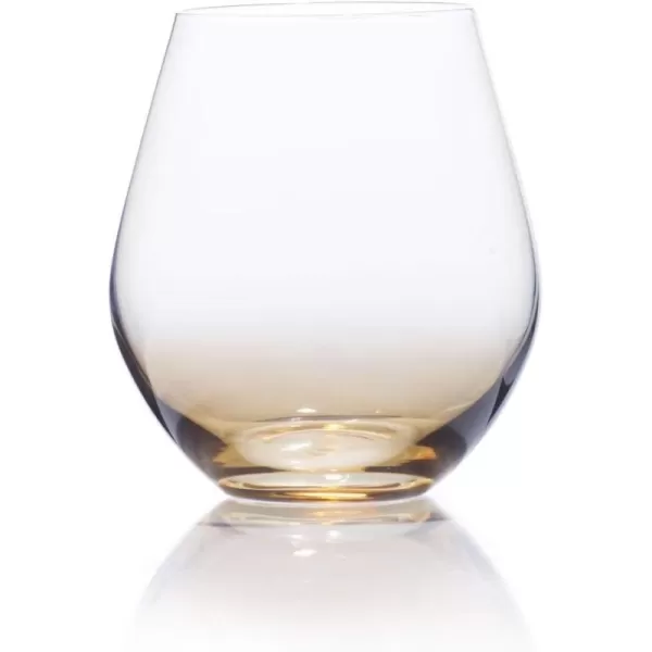 Mikasa Gianna Ombre Amber Champagne Flute, 4 Count , Clear