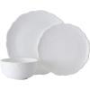 imageMikasa Abigail Bone China Lightweight Chip Resistant 12 Piece Dinnerware Set Service for 4 White