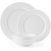 imageMikasa Bentlee Bone China Lightweight Chip Resistant 12 Piece Dinnerware Set Service for 4 WhiteBentlee