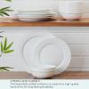 imageMikasa Bentlee Bone China Lightweight Chip Resistant 12 Piece Dinnerware Set Service for 4 WhiteBentlee