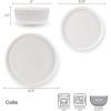 imageMikasa Bentlee Bone China Lightweight Chip Resistant 12 Piece Dinnerware Set Service for 4 WhiteCallie
