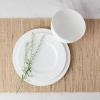 imageMikasa Bentlee Bone China Lightweight Chip Resistant 12 Piece Dinnerware Set Service for 4 WhiteClaire