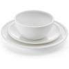 imageMikasa Bentlee Bone China Lightweight Chip Resistant 12 Piece Dinnerware Set Service for 4 WhiteColter