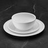 imageMikasa Bentlee Bone China Lightweight Chip Resistant 12 Piece Dinnerware Set Service for 4 WhiteColter