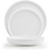 imageMikasa Bentlee Bone China Lightweight Chip Resistant 12 Piece Dinnerware Set Service for 4 WhiteMarion