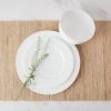 imageMikasa Bentlee Bone China Lightweight Chip Resistant 12 Piece Dinnerware Set Service for 4 WhiteMiles