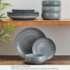 imageMikasa Jensen 12 Piece Dinnerware Bowl Set Service for 4 Multicolored