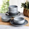 imageMikasa Jensen 12 Piece Dinnerware Bowl Set Service for 4 Multicolored