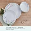 imageMikasa Kalina Metallic 24 Piece Dinnerware Set Service for 8