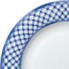 imageMikasa Kiley Bone China Lightweight Chip Resistant 16 Piece Dinnerware Set Service for 4Blue and White