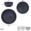 imageMikasa Mayer 12 Piece Dinnerware Set Service for 4 Gray