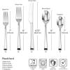 imageMikasa Rockford 20Piece Flatware Set for 4 180 Stainless Steel Silverware Includes Forks Knives Spoons Durable Everyday Cutlery Set