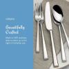 imageMikasa Rockford 20Piece Flatware Set for 4 180 Stainless Steel Silverware Includes Forks Knives Spoons Durable Everyday Cutlery Set