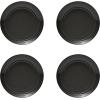 imageMikasa Swirl Coupe Black 16 Piece Dinnerware Set Service For 4 Gaphite Ombre