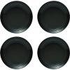 imageMikasa Swirl Coupe Black 16 Piece Dinnerware Set Service For 4 Gaphite Ombre