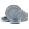 imageMikasa Jensen 12 Piece Dinnerware Bowl Set Service for 4 Multicolored