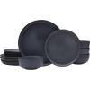 imageMikasa Mayer 12 Piece Dinnerware Set Service for 4 Gray