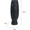 imageMikasa Matte Black Ceramic Face Vase  Contemporary Look for Faux or Dried Flowers  20inch Decorative Vase  Modern Home Decor Accent Piece  Unique Tabletop Centerpiece