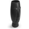 imageMikasa Matte Black Ceramic Face Vase  Contemporary Look for Faux or Dried Flowers  20inch Decorative Vase  Modern Home Decor Accent Piece  Unique Tabletop Centerpiece