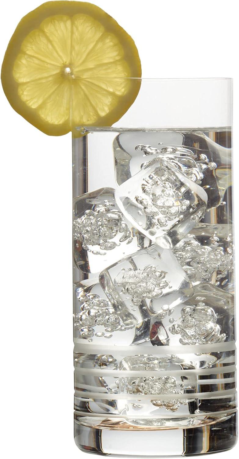 imageMikasa Cal Ombre Highball Tumbler Cups Set of 4 17Ounce GrayHighball