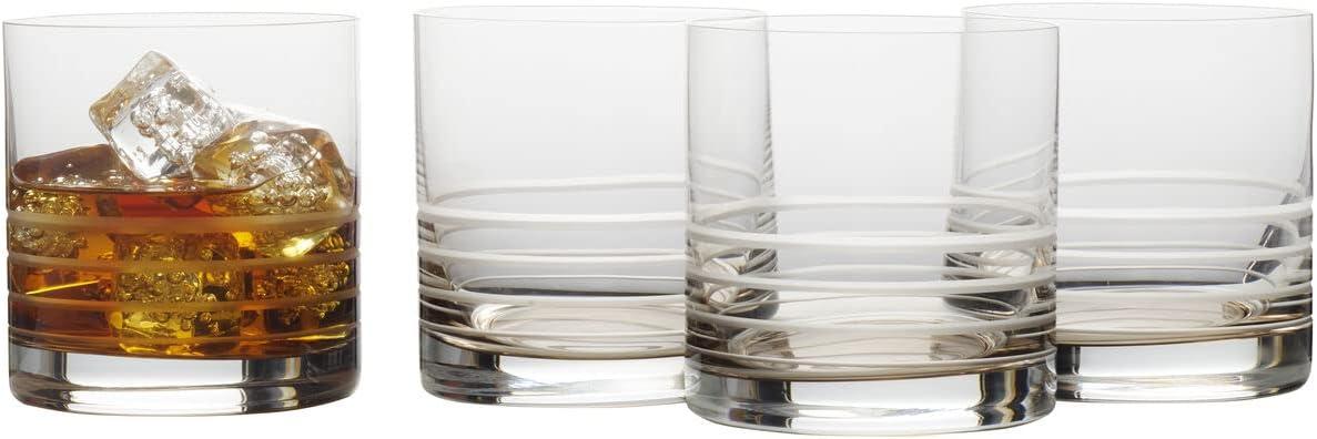 imageMikasa Cal Ombre Highball Tumbler Cups Set of 4 17Ounce GrayWhiskey