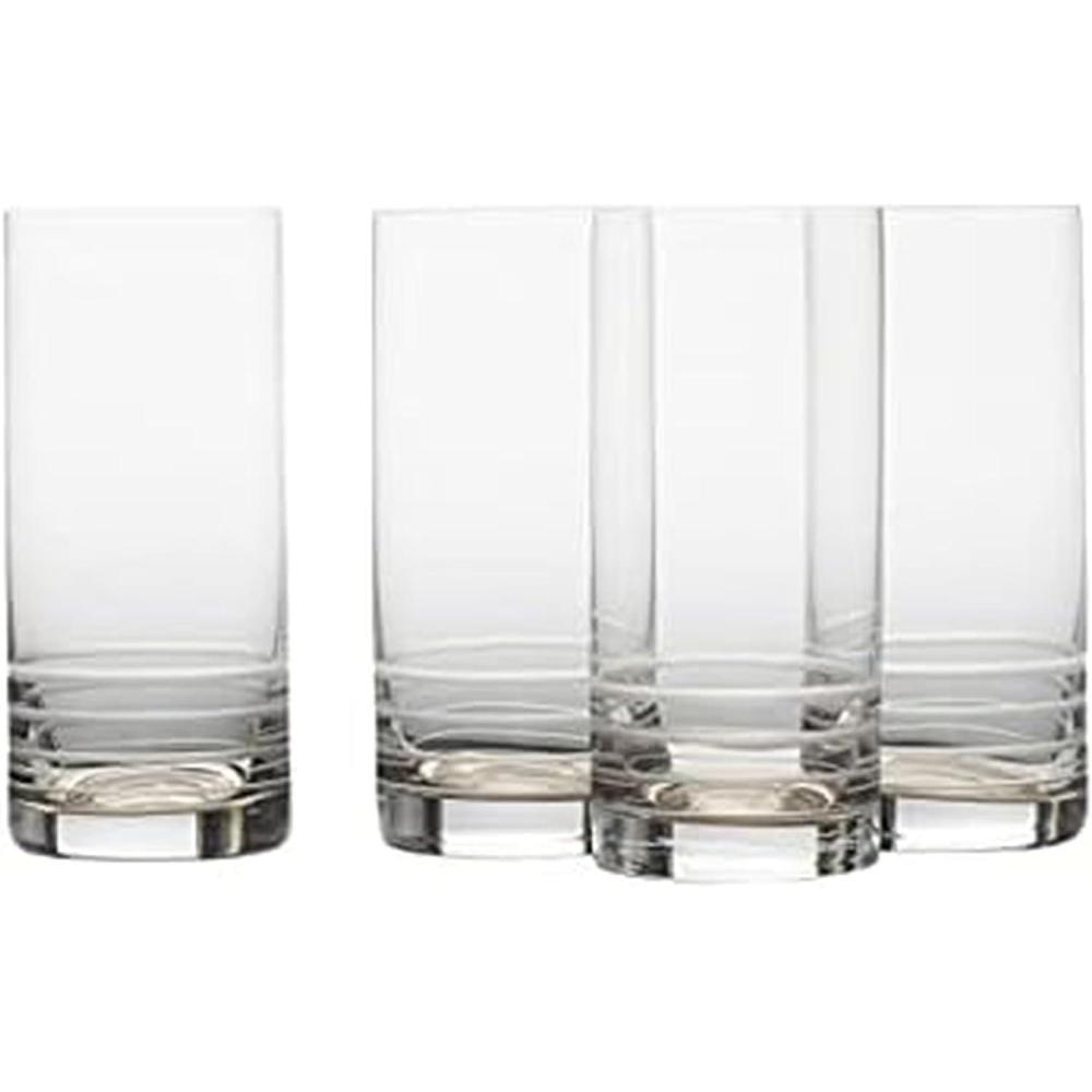 imageMikasa Cal Ombre Highball Tumbler Cups Set of 4 17Ounce GrayHighball