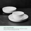 imageMikasa Tivoli Garden Bone China Lightweight Chip Resistant 9 Piece Dinnerware Bowl Set Service for 3White