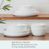 imageMikasa Tivoli Garden Bone China Lightweight Chip Resistant 9 Piece Dinnerware Bowl Set Service for 3White