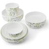 imageMikasa Tivoli Garden Bone China Lightweight Chip Resistant 9 Piece Dinnerware Bowl Set Service for 3Multicolor