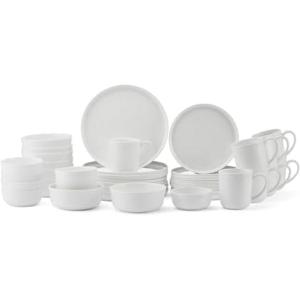imageMikasa Samantha Bone China Lightweight Chip Resistant 40 Piece Dinnerware Set Service for 8Samantha