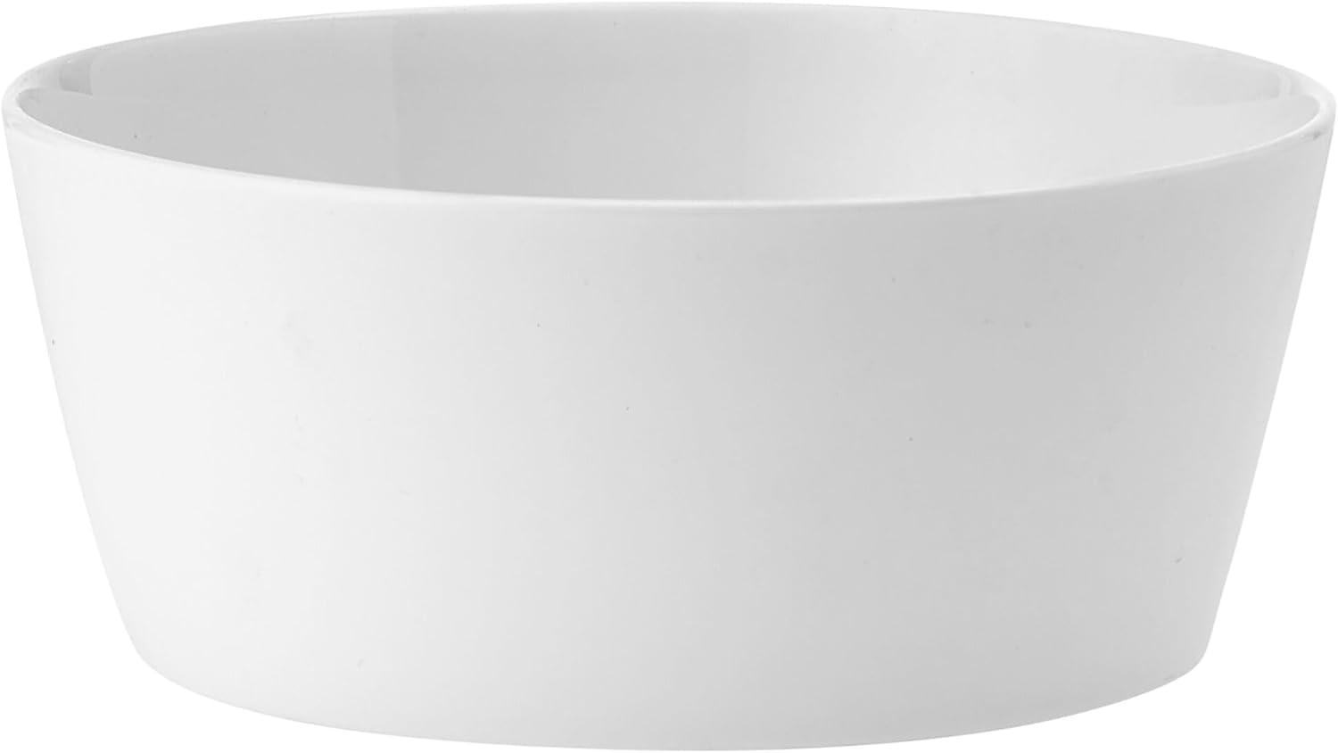 imageMikasa Rylee High Rim 12 Piece Bone China Durable Chip Resistant Lightweight Dinnerware Set Service for 4 White