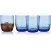 imageMikasa Ciara 14 Oz Double Old Fashioned Rocks Juice Water Beverage Cups Set of 4 Cobalt