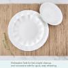 imageMikasa Elodie Scalloped 12 Piece Bone China Durable Chip Resistant Lightweight Dinnerware Set Service for 4 White