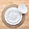 imageMikasa Flora Scalloped Lightweight Chip Resistant Bone China 12 Piece Plate Bowl Dinnerware Set Service for 4 White