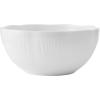 imageMikasa Flora Scalloped Lightweight Chip Resistant Bone China 12 Piece Plate Bowl Dinnerware Set Service for 4 White